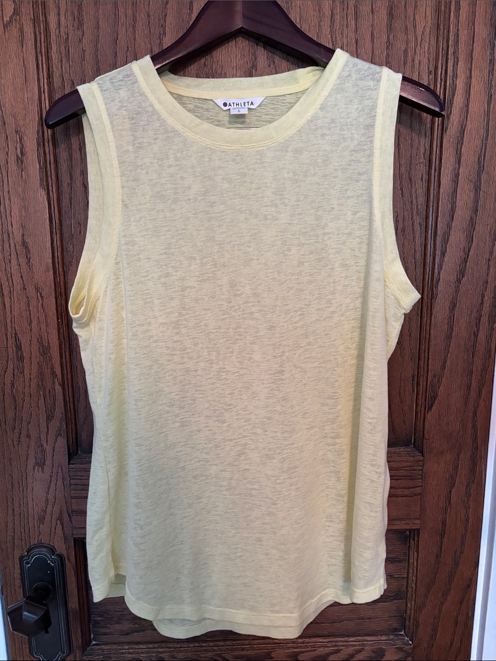 Athleta Lemon Yellow Sleeveless Tank Top